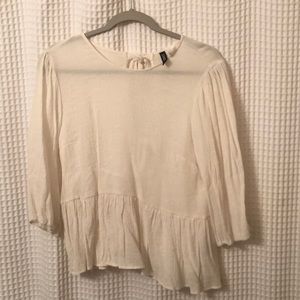 white h&m blouse